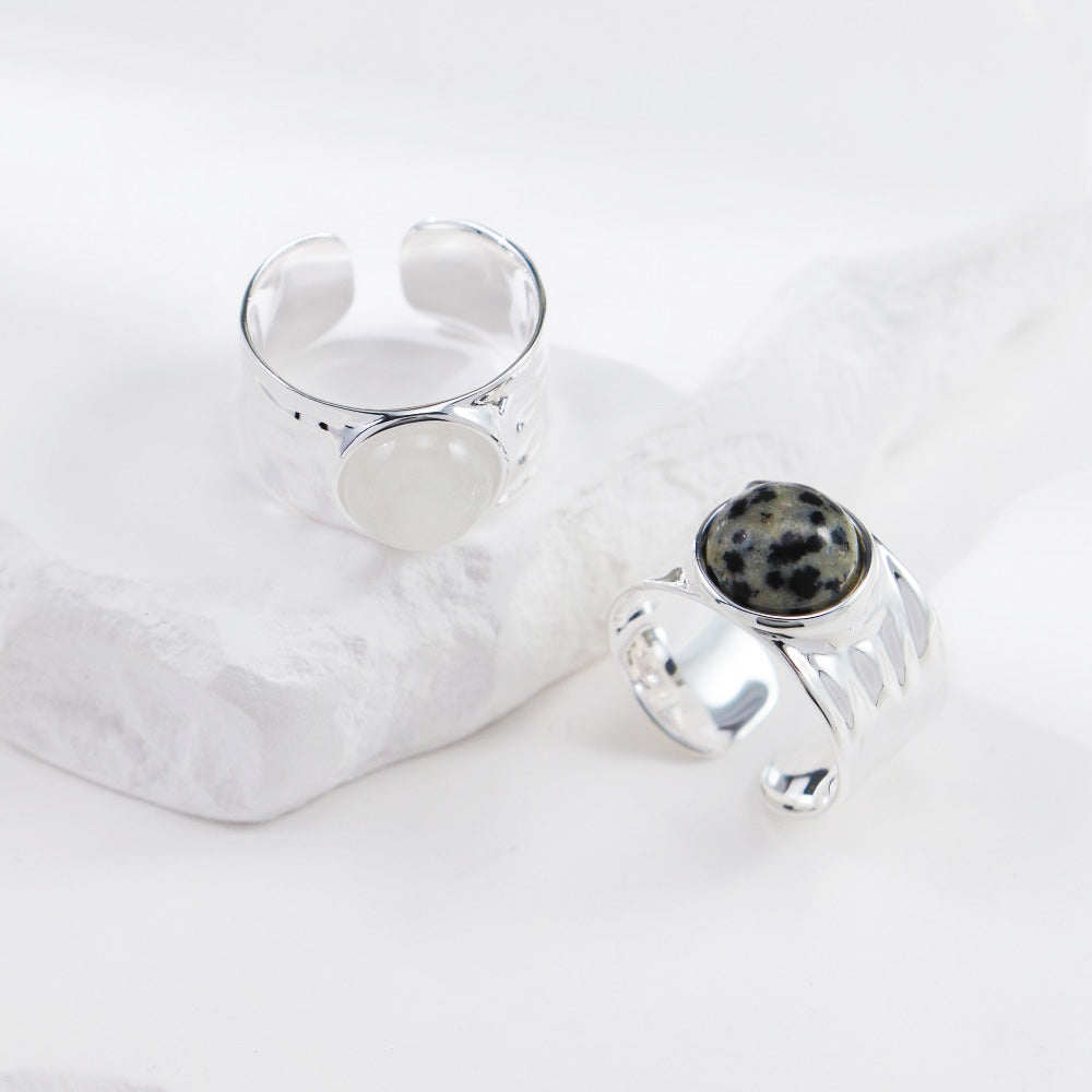 Geodetic-Wide Opening Crystal Ring