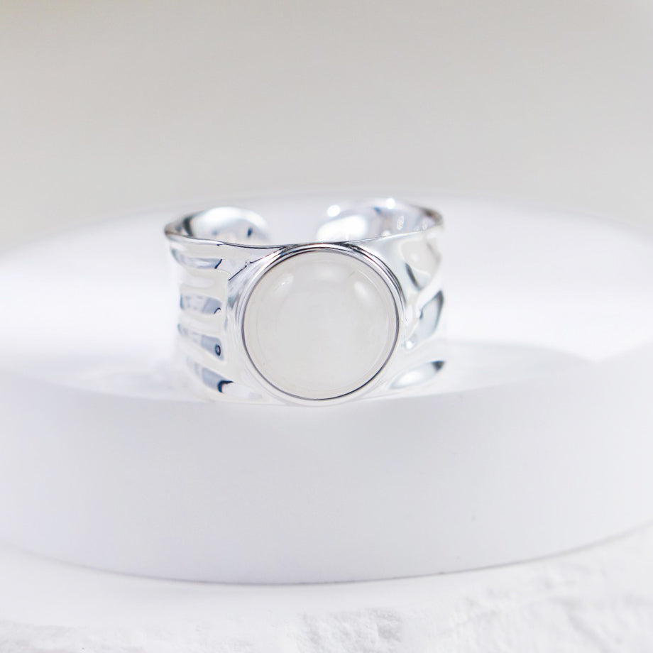 Geodetic-Wide Opening Crystal Ring