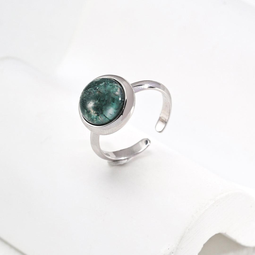Aqua Agate Ring