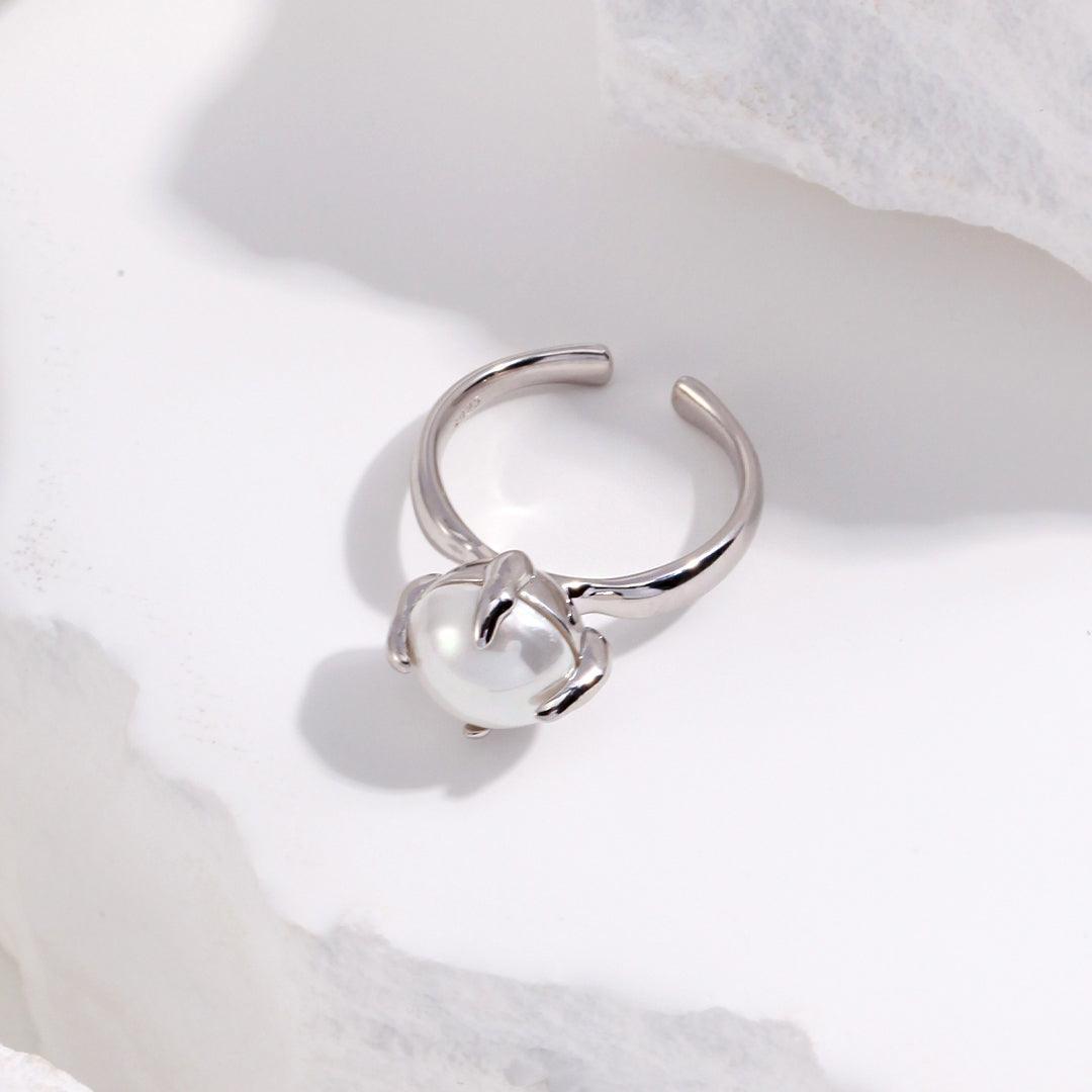 Gentle Elegant Shellfish Bead Ring| LAYUMI