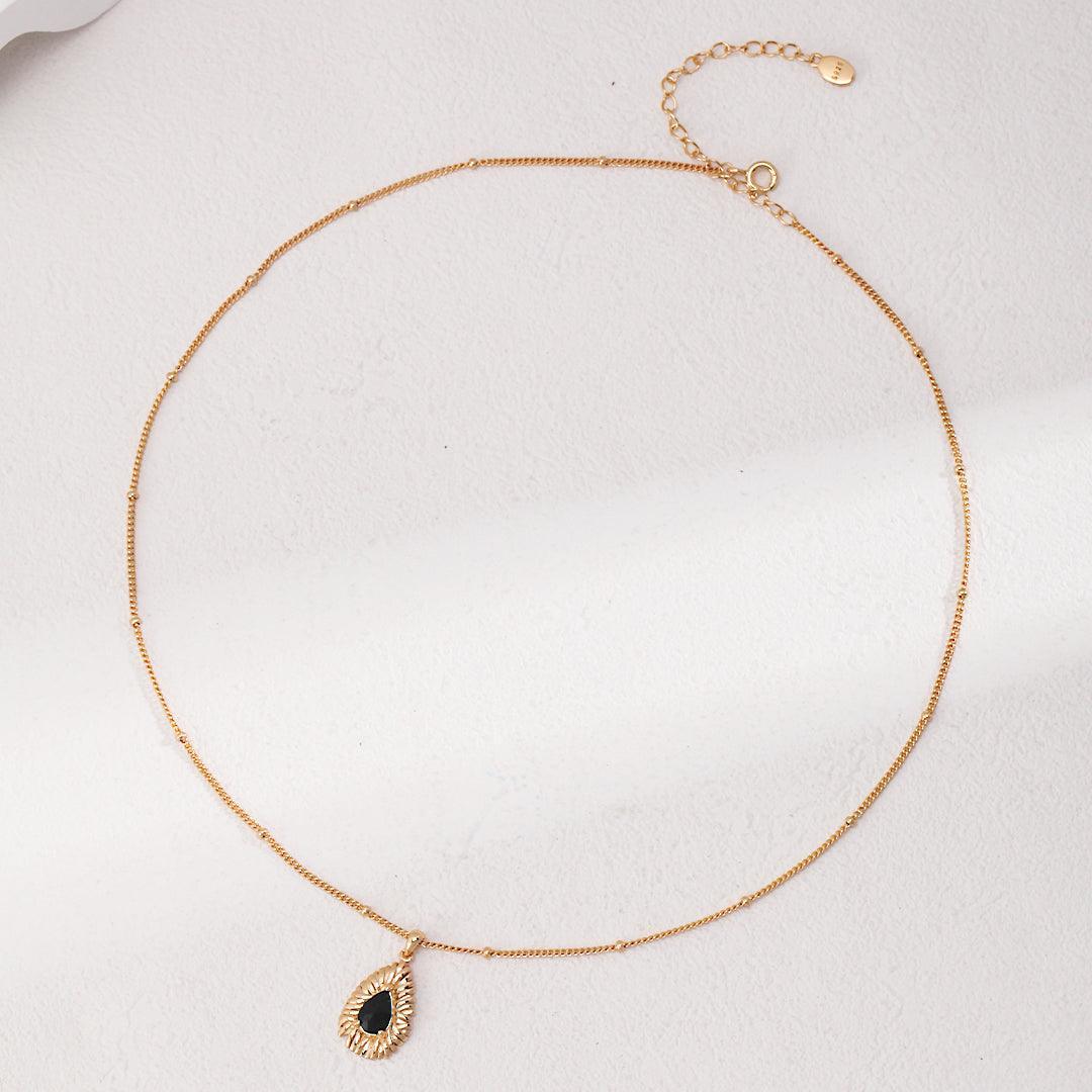 Black Zirconia Necklace | LAYUMI