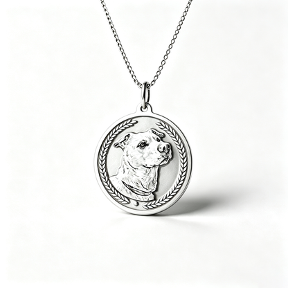 Personalized Pet Silver Necklace