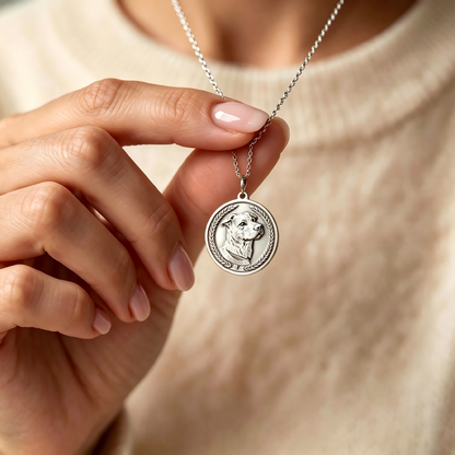 Personalized Pet Silver Necklace