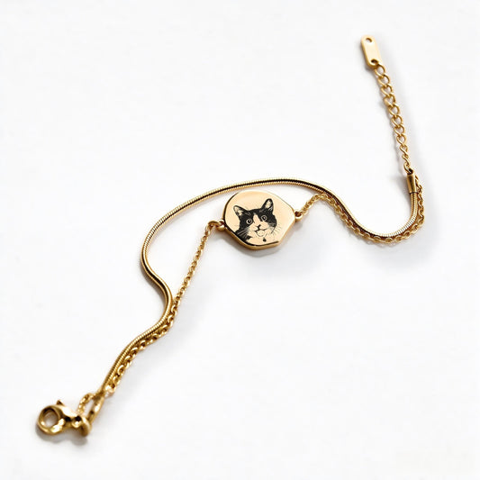 Personalized Pet Portrait Asymmetrical Bracelet