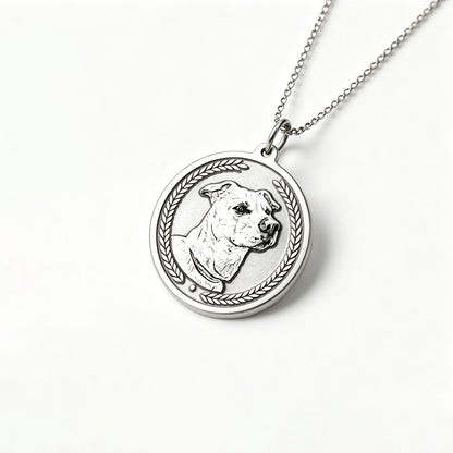 Personalized Pet Silver Necklace