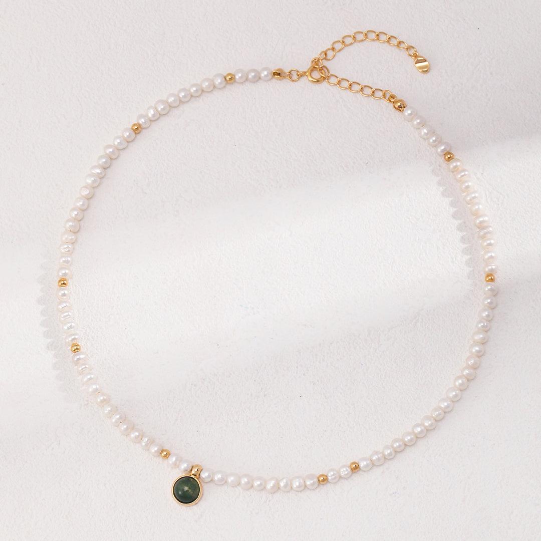 Agate Pearl Necklace Jewelry