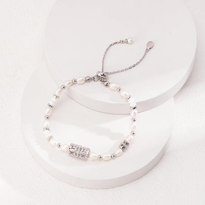 Fashion Design Natural Stone Pearl Bracelet