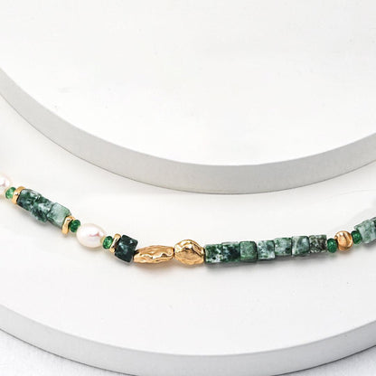 Women's Elegant Natural Stone Pearl Necklace