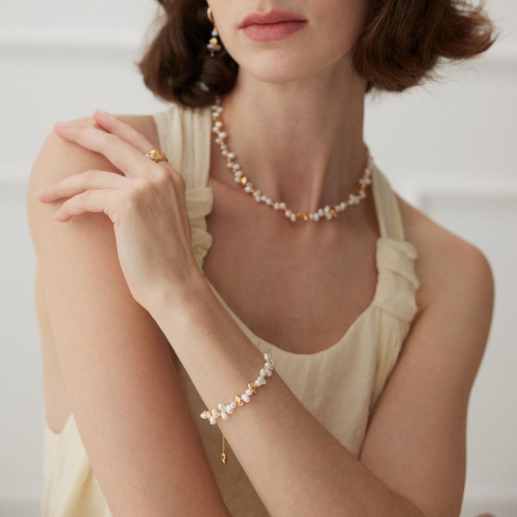 Ocean Charm-French Natural Pearl Bracelet