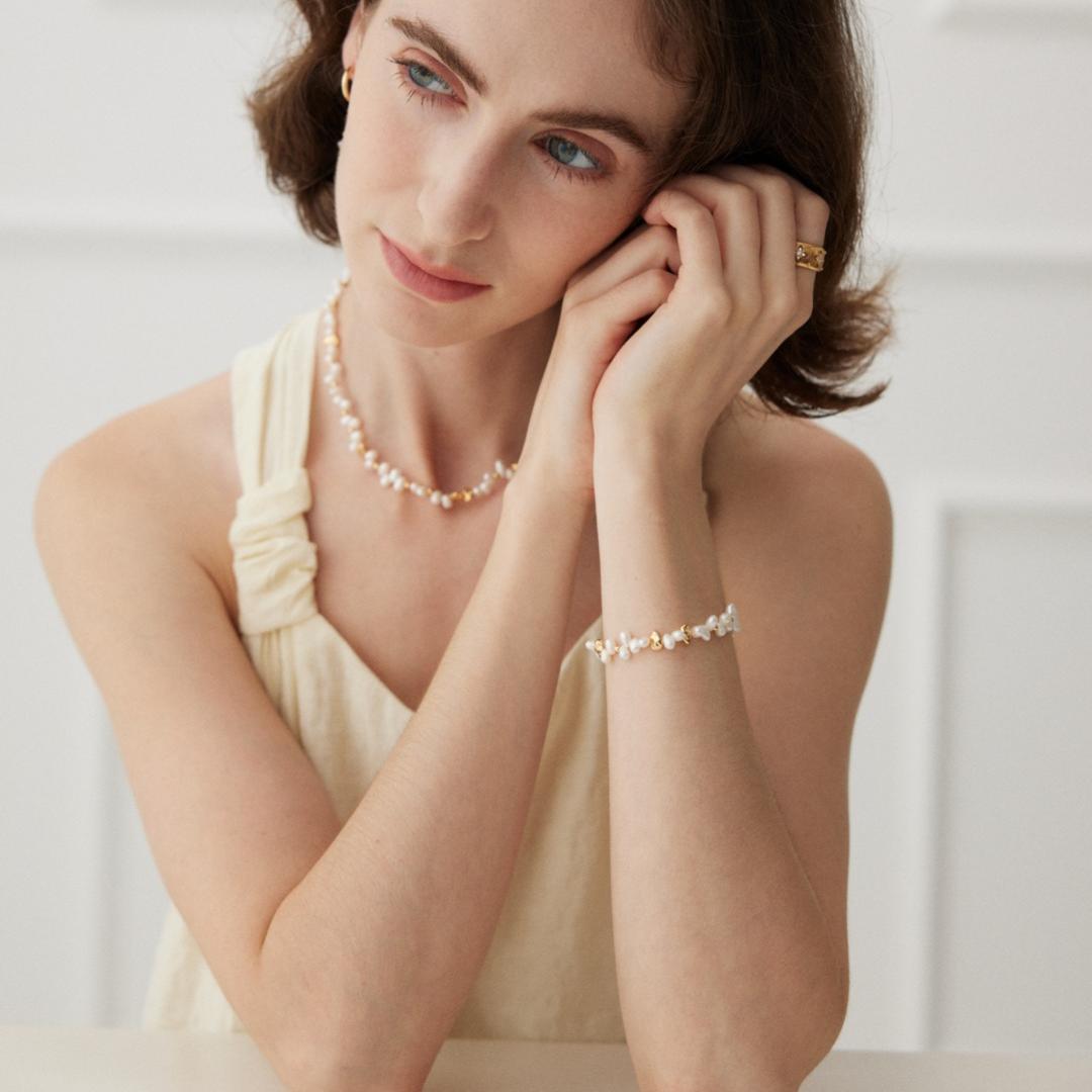 Ocean Charm-French Natural Pearl Bracelet